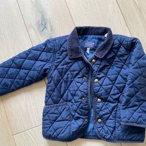 Joules navy blue quilted jacket